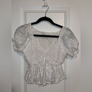 Urban Outfitters Women’s Babydoll Top Size M White